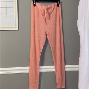 Short sleeve knitted jogger set